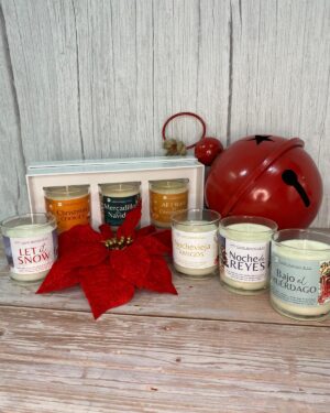 Trio de velas de Navidad